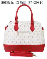 louis vuitton sac femmes 2013 createur double compartihommest handsacs lv808 blanc rouge